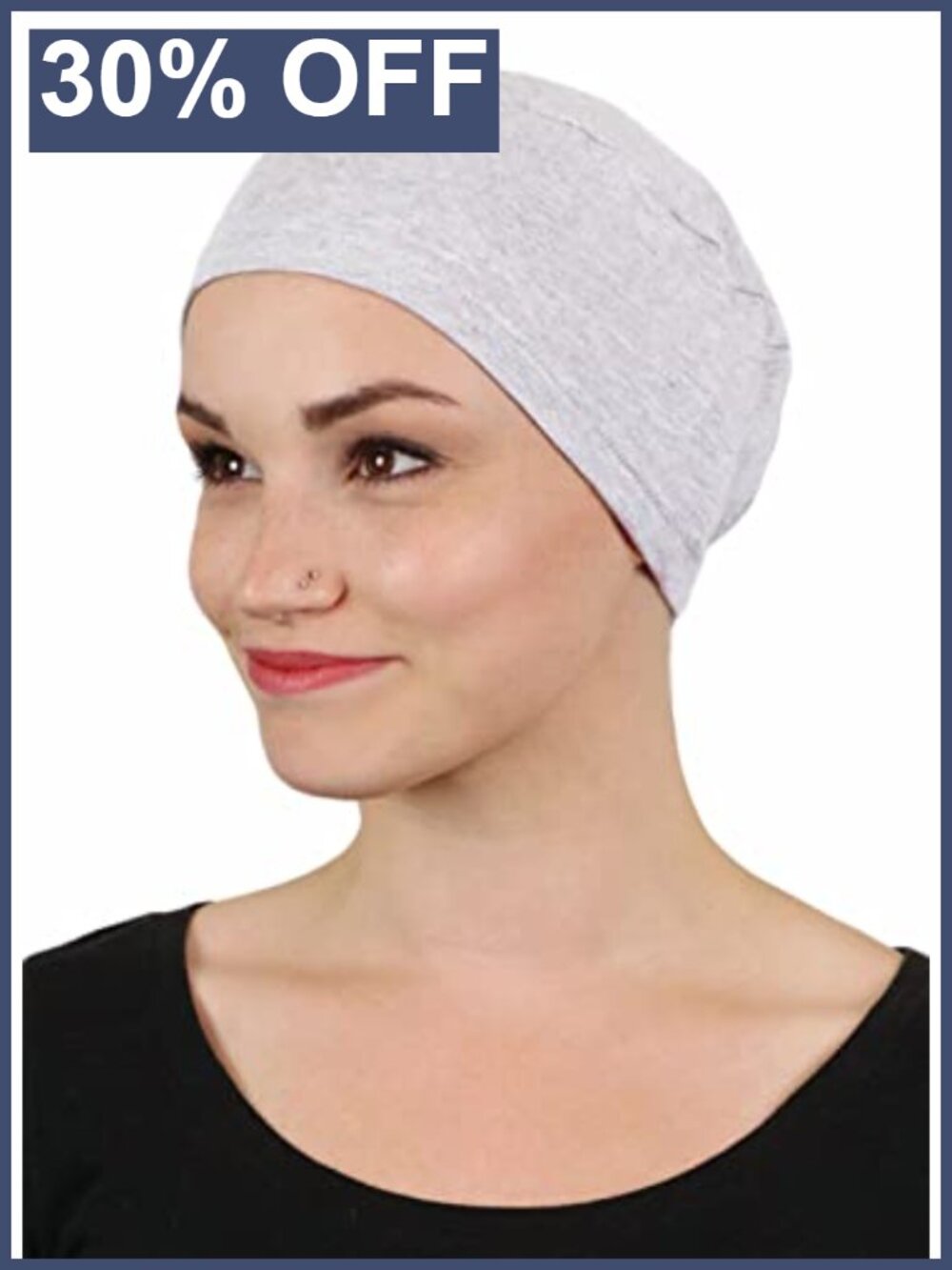 Moisture Wicking Chemo Sleep Cap Night Beanie for Women - Bamboo Rayon, UPF